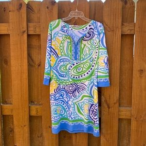 Barbara Gerwit three-quarter sleeve dress large.